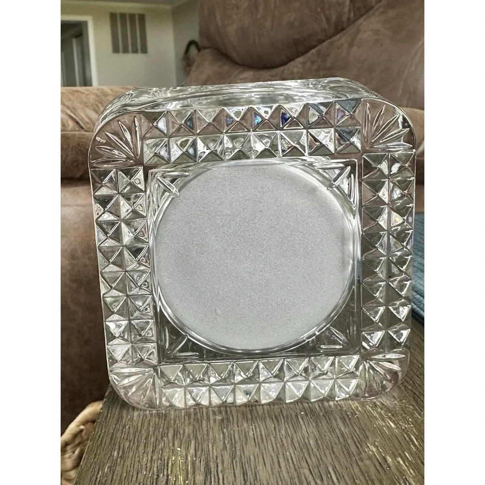 Vintage Staiger Quartz West Germany Lead Crystal France Desk‎ Clock